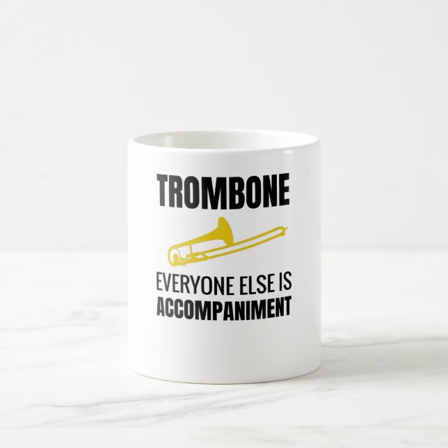 Gifts For Trombone Player | Trombonist Trombone Coffee Mug (Center)
