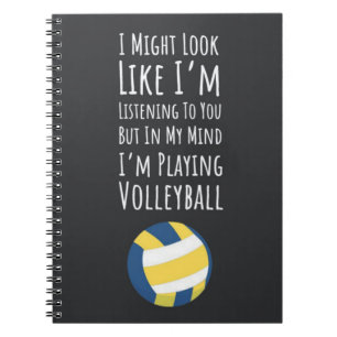 Gifts For Volleyball Players Team Sports Kids Notebook