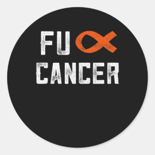 Gifts For Women Fck Cancer Chemo F Cancer Distress Classic Round Sticker