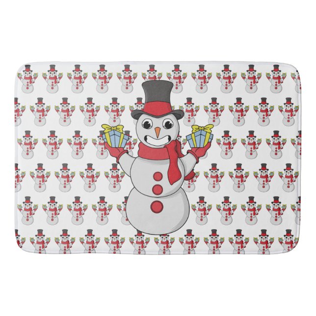 Gifts for you from Snowman Bath Mat (Front)