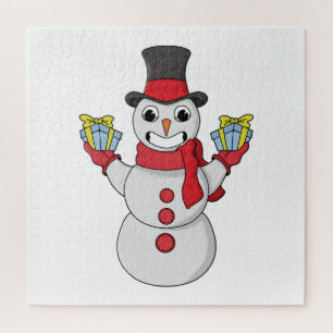 Gifts for you from Snowman Jigsaw Puzzle