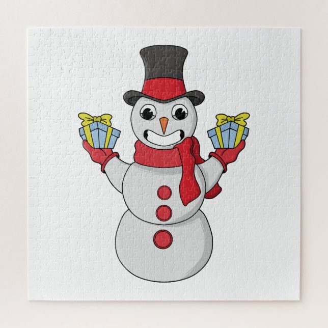 Gifts for you from Snowman Jigsaw Puzzle (Vertical)