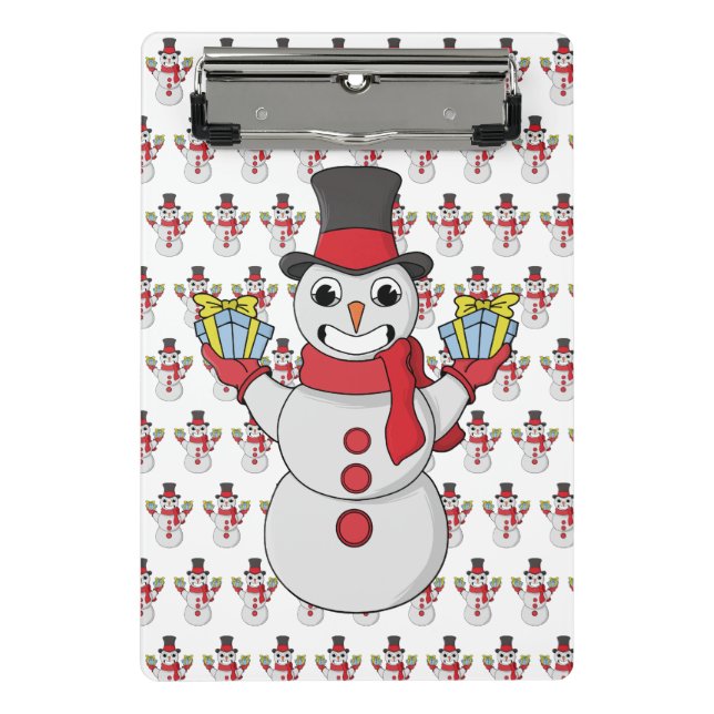 Gifts for you from Snowman Mini Clipboard (Front)