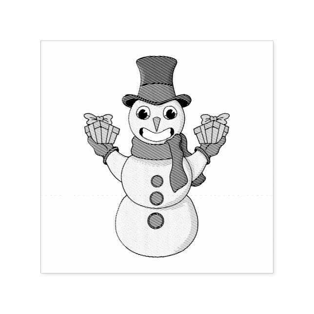 Gifts for you from Snowman Self-inking Stamp (Design)