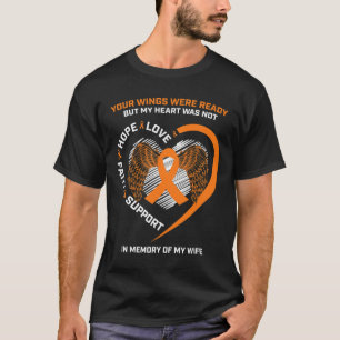 Gifts Husband Men In Memory Of My Wife Leukaemia A T-Shirt