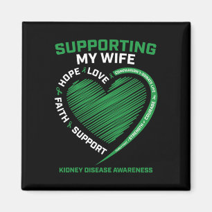 Gifts Husband Transplant Wife Kidney Disease Aware Magnet