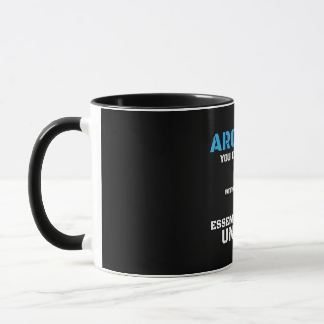 Gifts ideas for Architect Funny Architect Designs Mug (Left)