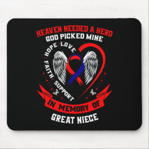 Gifts Loss Great Niece Heart Disease Awareness Chd Mouse Pad