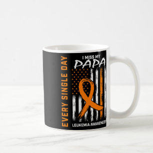 Gifts Loss Of Papa Orange Leukaemia Awareness Flag Coffee Mug