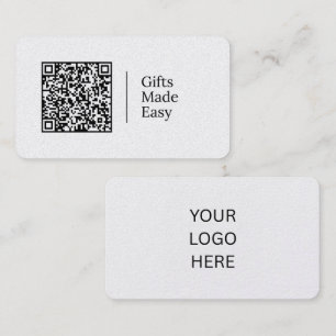 Gifts Made Easy Customisable QR code And Logo Business Card