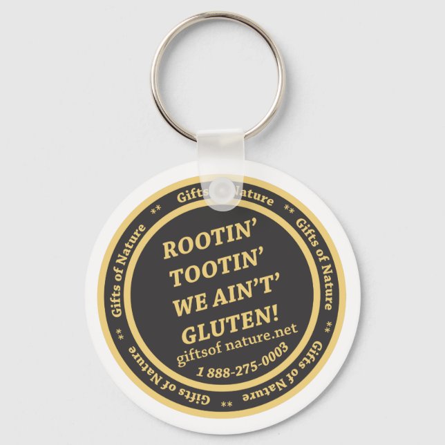 Gifts Of Nature Slogan Key Ring (Front)