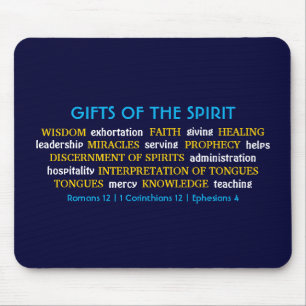 GIFTS OF SPIRIT Inspirational Blue Christian Mouse Pad
