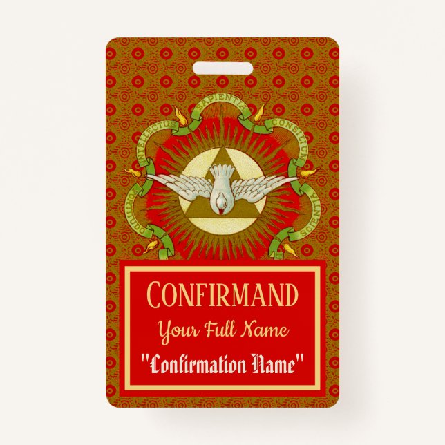 Gifts of the Holy Spirit (BK 026) - Confirmand ID Badge (Front)