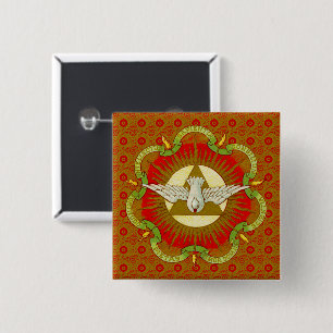 Gifts of the Holy Spirit (BK 026) Square 15 Cm Square Badge