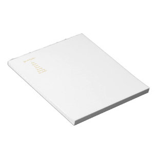 Gifts of The Holy Spirit in 3D Look Golden Script Notepad