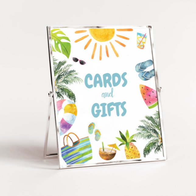 Gifts Pool Party Birthday Sign (Creator Uploaded)