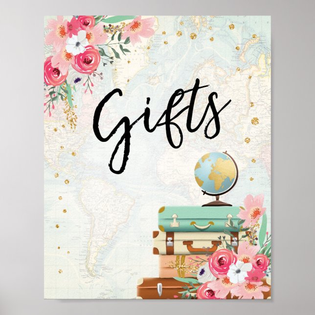 Gifts Sign Guests Travel Shower Miss to Mrs (Front)