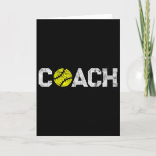 Gifts Softll Coaches Appreciation - Softll Coach Card