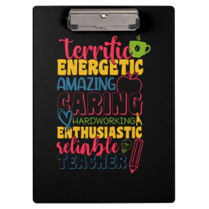 Gifts Teacher Amazing Caring Teacher Clipboard