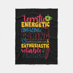 Gifts Teacher Amazing Caring Teacher Fleece Blanket