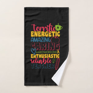 Gifts Teacher   Amazing Caring Teacher Hand Towel