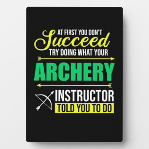 Gifts Teacher Archery Instructor Coach Plaque