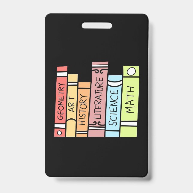 Gifts Teacher | Back to School Homeschool ID Badge (Front)