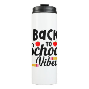 Gifts Teacher Back To School Vibes Thermal Tumbler