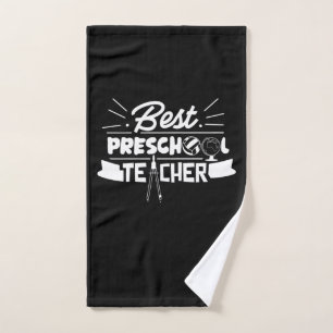 Gifts Teacher   Best Preschool Teacher Hand Towel
