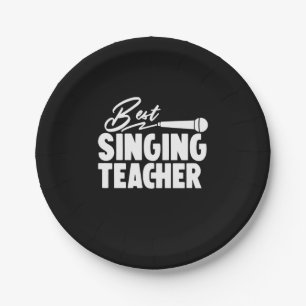 Gifts Teacher   Best Singing Teacher Paper Plate