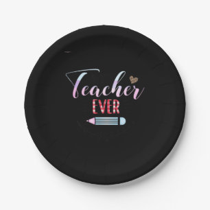 Gifts Teacher Best Teacher Ever Paper Plate