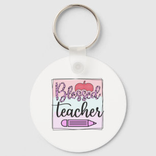 Gifts Teacher Blessed Teacher Key Ring