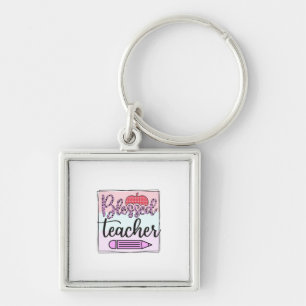 Gifts Teacher Blessed Teacher Key Ring