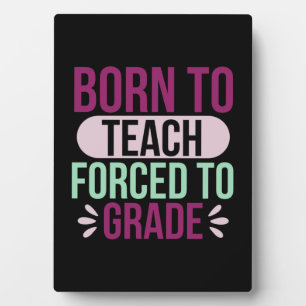 Gifts Teacher   Born To Teach Plaque