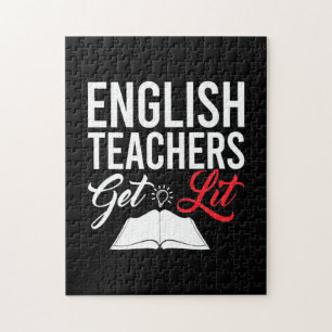 Gifts Teacher   English Teachers Get Lit Jigsaw Puzzle