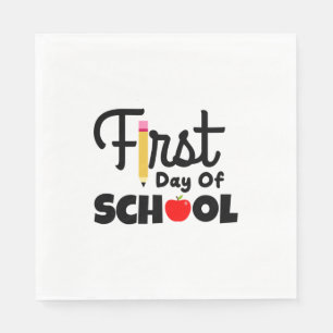 Gifts Teacher First Day Of School Napkin