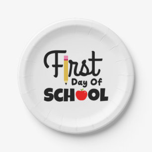 Gifts Teacher First Day Of School Paper Plate