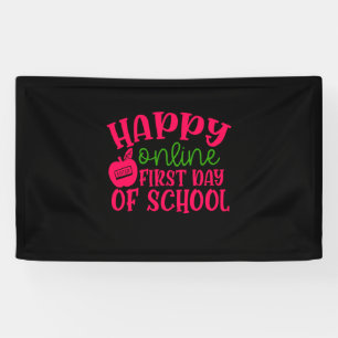 Gifts Teacher   Happy Online First Day Of School Banner
