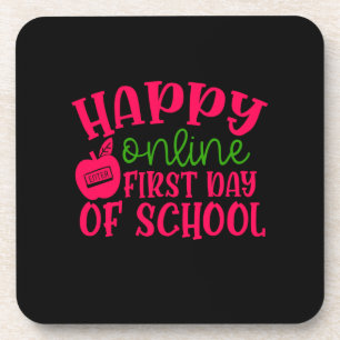 Gifts Teacher Happy Online First Day Of School Coaster