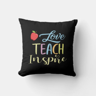 Gifts Teacher Love Teach Inspire Cushion