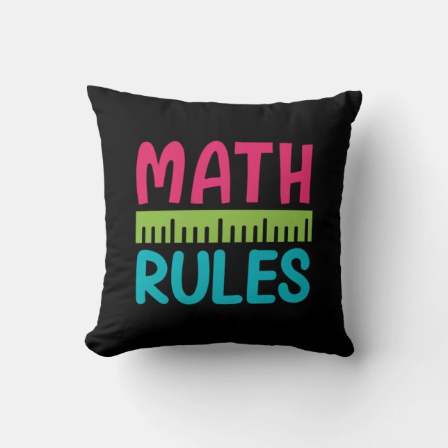 Gifts Teacher | Math Rules Cushion (Front)