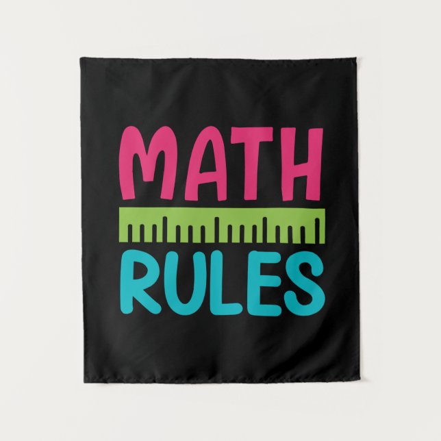 Gifts Teacher | Math Rules Tapestry (Front)