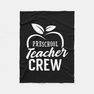 Gifts Teacher Preschool Teacher Crew Fleece Blanket