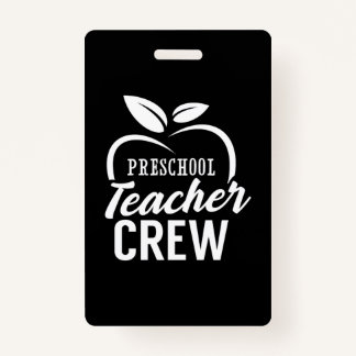 Gifts Teacher | Preschool Teacher Crew ID Badge