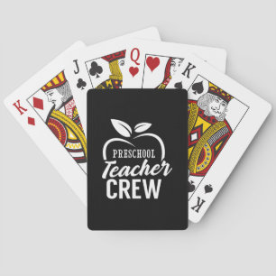 Gifts Teacher Preschool Teacher Crew Playing Cards
