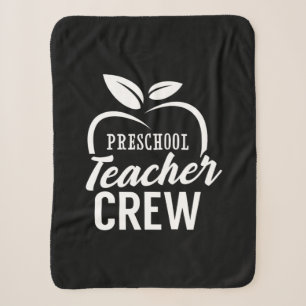 Gifts Teacher Preschool Teacher Crew Sherpa Blanket
