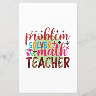 Gifts Teacher Problem Solver Math Teacher