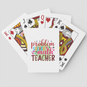 Gifts Teacher   Problem Solver Math Teacher Playing Cards