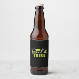 Gifts Teacher   Teacher Tribe Beer Bottle Label