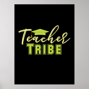 Gifts Teacher Teacher Tribe Poster